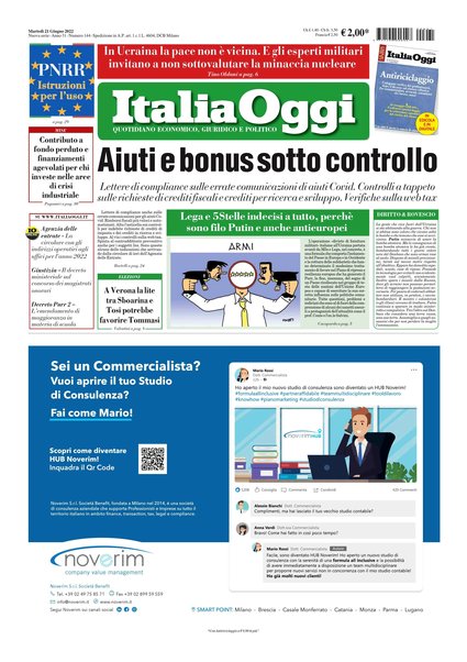 Italia oggi : quotidiano di economia finanza e politica